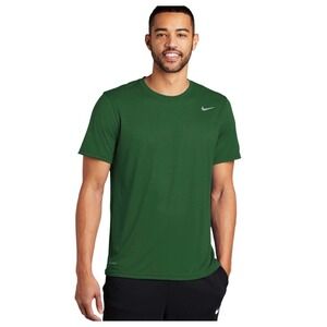 Nike Dri-FIT Mens Training T-Shirt Forest Green Short Sleeve XL XL/TG/EG